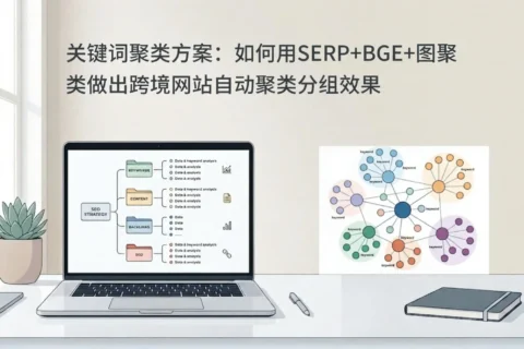 关键词聚类方案：如何用SERP+BGE+图聚类做出跨境网站自动聚类分组效果